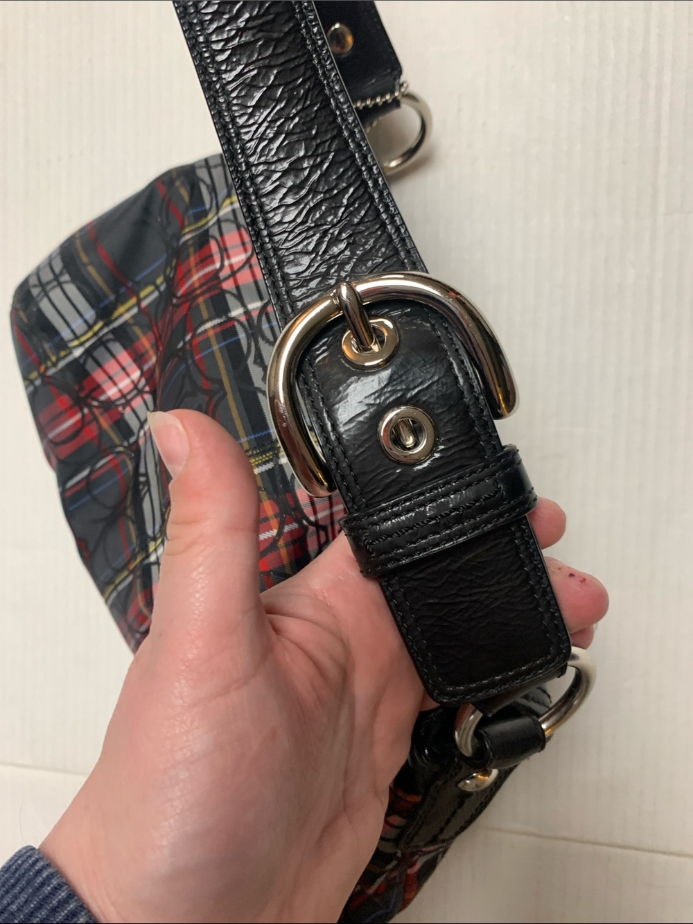 Coach Vintage Y2K Soho Flap Shoulder Bag Tartan Plaid F15485 - Picture 7 of 13
